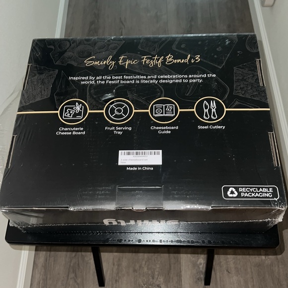 NEW Smirly Bamboo 3 Drawer Charcuterie Board Set - Picture 2 of 5